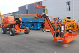 2022 JLG 670 SJ TELESCOPIC STRAIGHT BOOM LIFT AERIAL LIFT WITH JIB ARM 67' REACH DIESEL 4WD 898 HOURS STOCK # BF91025129-NLEQ