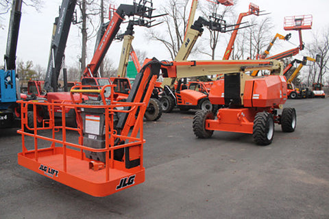 2016 JLG 800AJ TELESCOPIC ARTICULATING BOOM LIFT AERIAL LIFT WITH JIB ARM 80' REACH DIESEL 4WD 2321 HOURS STOCK # BF9649729-NLE