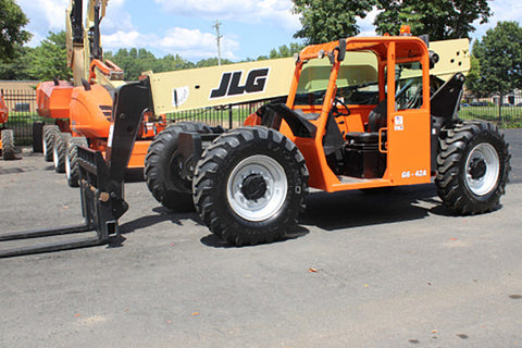 2015 JLG G6-42A 6000 LB DIESEL TELESCOPIC FORKLIFT TELEHANDLER PNEUMATIC 4WD AUXILIARY HYDRAULICS 3722 HOURS STOCK # BF9459879-NLE