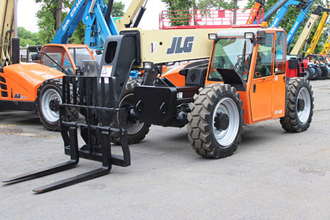 2015 JLG G9-43A 9000 LB DIESEL TELESCOPIC FORKLIFT TELEHANDLER PNEUMATIC 4WD AUXILIARY HYDRAULICS HEAETD CAB 2951 HOURS STOCK # BF9589719-NLE