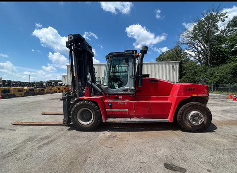 2017 KALMAR DCG160-12 36000 LB CAPACITY DIESEL FORKLIFT PNEUMATIC 147/157" 2 STAGE MAST SIDE SHIFTING FORK POSITIONER ENCLOSED CAB WITH HEAT AND AC 5600 HOURS STOCK # BF91459179-NTOH
