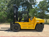 2018 KOMATSU FD160E-8 35000 LB CAPACITY DIESEL FORKLIFT PNEUMATIC 148/157 2 STAGE MAST SIDE SHIFTING FORK POSITIONER 5600 HOURS STOCK # BF9817769-TXB - United Lift LLC