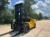 2018 KOMATSU FD160E-8 35000 LB CAPACITY DIESEL FORKLIFT PNEUMATIC 148/157 2 STAGE MAST SIDE SHIFTING FORK POSITIONER 5600 HOURS STOCK # BF9817769-TXB - United Lift LLC