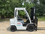 2014 NISSAN/UNICARRIERS FHD25 5000 LB DIESEL FORKLIFT PNEUMATIC 85/189" 3 STAGE MAST SIDE SHIFTER 5087 HOURS STOCK # BF9175139-TXB - United Lift LLC