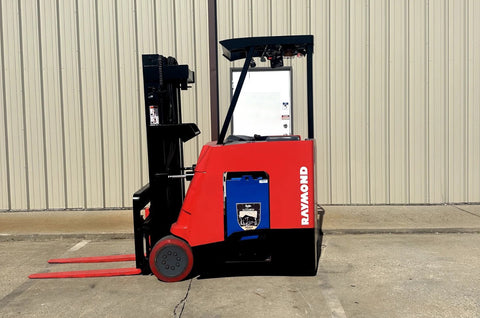 2015 RAYMOND 415-C30TT 3000 LB ELECTRIC DOCK STOCKER FORKLIFT 83/189" 3 STAGE MAST SIDE SHIFTER 2201 HOURS STOCK # BF982879-ARB