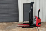 2012 RAYMOND RSS40 4000 LB ELECTRIC FORKLIFT WALKIE STACKER CUSHION 86/128" 2 STAGE MAST SIDE SHIFTER 3849 HOURS STOCK # BF975569-ARB - United Lift Equipment LLC