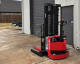 2012 RAYMOND RSS40 4000 LB ELECTRIC FORKLIFT WALKIE STACKER CUSHION 86/128" 2 STAGE MAST SIDE SHIFTER 3849 HOURS STOCK # BF975569-ARB - United Lift Equipment LLC