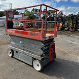 2013 SKYJACK SJ4632 SCISSOR LIFT 32' REACH ELECTRIC SMOOTH CUSHION TIRES 349 HOURS STOCK # BF956549-WIBFL