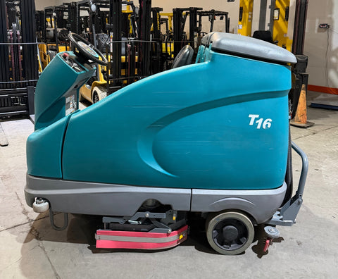 2019 TENNANT T16 SWEEPER SCRUBBER 36V ELECTRIC WITH DEBRIS HOPPER 124 HOURS BF9123749-BUF - United Lift LLC