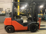 2018 TOYOTA 8FGU25 5000 LB LP GAS FORKLIFT PNEUMATIC 85/189" 3 STAGE MAST SIDE SHIFTER 1423 HOURS STOCK # BF9169129-OHB
