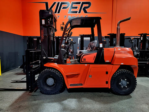 2026 VIPER FD70 15500 LB DIESEL FORKLIFT DUAL DRIVE PNEUMATIC 108/189" 3 STAGE MAST SIDE SHIFTER BRAND NEW STOCK # BF9679549-ILE