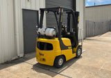 2015 YALE GLP040SVX 4000 LB LP GAS FORKLIFT PNEUMATIC 84/126" 2 STAGE MAST 8061 HOURS STOCK # BF991179-ARB