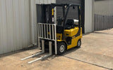 2015 YALE GLP040SVX 4000 LB LP GAS FORKLIFT PNEUMATIC 84/126" 2 STAGE MAST 8061 HOURS STOCK # BF991179-ARB