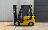 2015 YALE GLP040SVX 4000 LB LP GAS FORKLIFT PNEUMATIC 84/126" 2 STAGE MAST 8061 HOURS STOCK # BF991179-ARB