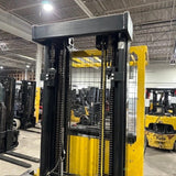 2021 YALE OS030EF 3000 LB ELECTRIC FORKLIFT ORDER PICKER CUSHION 93/213" 3 STAGE MAST 2947 HOURS STOCK # BF999529-MMOH - United Lift LLC