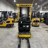2021 YALE OS030EF 3000 LB ELECTRIC FORKLIFT ORDER PICKER CUSHION 93/213" 3 STAGE MAST 2947 HOURS STOCK # BF999529-MMOH - United Lift LLC