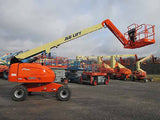 2013 JLG 460SJ TELESCOPIC STRAIGHT BOOM LIFT AERIAL LIFT WITH JIB ARM 46' REACH DIESEL 4WD 4017 HOURS STOCK # BF9481669-HLNY - United Lift Used & New Forklift Telehandler Scissor Lift Boomlift