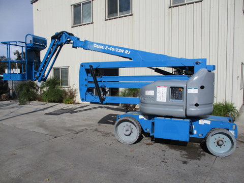 2008 GENIE Z40/23NRJ 500 LBS ELECTRIC ARTICULATING BOOM LIFT 40′ REACH CUSHION 1527 HOURS STOCK # BF9175479-ACCA - United Lift Used & New Forklift Telehandler Scissor Lift Boomlift
