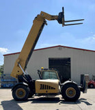 2010 CAT TL1255 12000 LB DIESEL TELESCOPIC FORKLIFT TELEHANDLER PNEUMATIC 4WD OUTRIGGERS ENCLOSED CAB 4400 HOURS STOCK # BF9847589-NLEQ - United Lift Equipment LLC