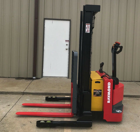 2010 RAYMOND RSS40 4000 LB ELECTRIC FORKLIFT 86/128" 2 STAGE MAST WALKIE STACKER CUSHION SIDE SHIFTER 11193 HOURS STOCK # BF967409-ARB - United Lift Used & New Forklift Telehandler Scissor Lift Boomlift