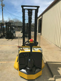 2009 YALE MSW040SFN24TV087 4000 LB ELECTRIC FORKLIFT WALKIE STACKER CUSHION 87/130" 2 STAGE MAST SIDE SHIFTER 3008 HOURS STOCK # BF964339-ARB - United Lift Used & New Forklift Telehandler Scissor Lift Boomlift