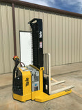 2009 YALE MSW040SFN24TV087 4000 LB ELECTRIC FORKLIFT WALKIE STACKER CUSHION 87/130" 2 STAGE MAST SIDE SHIFTER 3008 HOURS STOCK # BF964339-ARB - United Lift Used & New Forklift Telehandler Scissor Lift Boomlift