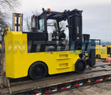 2013 HOIST D400 40000 LB DIESEL FORKLIFT CUSHION 140" 2 STAGE MAST SIDE SHIFTING FORK POSITIONER 5600 HOURS STOCK # BF9799189-OHB - United Lift Used & New Forklift Telehandler Scissor Lift Boomlift