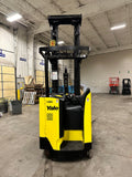 2016 YALE NDR035EB 3500 LB DEEP REACH 48" SCISSOR ELECTRIC FORKLIFT 131/302" 3 STAGE MAST SIDE SHIFTER STOCK # BF9195619-BUF - United Lift Equipment LLC