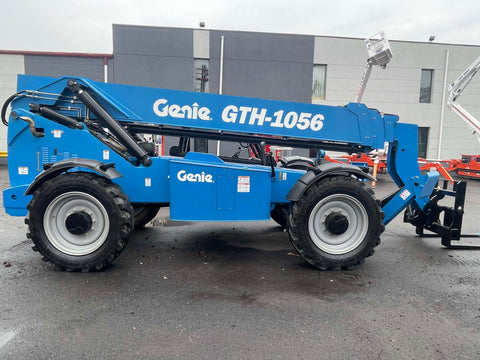 2018 GENIE GTH1056 10000 LB DIESEL TELESCOPIC FORKLIFT TELEHANDLER PNEUMATIC 4WD OUTRIGGERS OPEN CAB 2753 HOURS STOCK # BF91178499-NLPA - United Lift Equipment LLC