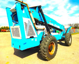 2006 GENIE GTH-1056 10000 LB DIESEL TELESCOPIC FORKLIFT TELEHANDLER OPEN CAB PNEUMATIC 4WD AUXILIARY HYDRAULICS STOCK # BF9451889-BUF - United Lift Equipment LLC