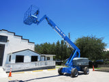 2014 GENIE S65 TELESCOPIC STRAIGHT BOOM LIFT AERIAL LIFT WITH JIB ARM 65' REACH DIESEL 4WD 3485 HOURS STOCK # BF9493719-BEFL - United Lift Equipment LLC
