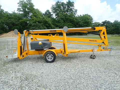 2019 HAULOTTE 5533A TOWABLE BOOM LIFT WITH JIB 55' REACH ELECTRIC 2WD OUTRIGGERS BRAND NEW STOCK # BF9421289-BOYPA - United Lift Used & New Forklift Telehandler Scissor Lift Boomlift