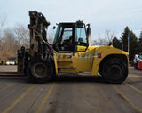 2014 HYSTER H700HDS 70000 LB CAPACITY DIESEL FORKLIFT PNEUMATIC 142/148" 2 STAGE MAST SIDE SHIFTING FORK POSITIONER ENCLOSED CAB 6077 HOURS STOCK # BF92291419-REOH - United Lift Used & New Forklift Telehandler Scissor Lift Boomlift