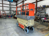 2012 JLG 2630ES SCISSOR LIFT 26' REACH ELECTRIC CUSHION TIRES 428 HOURS STOCK # BF989329-BAYTX - United Lift Used & New Forklift Telehandler Scissor Lift Boomlift