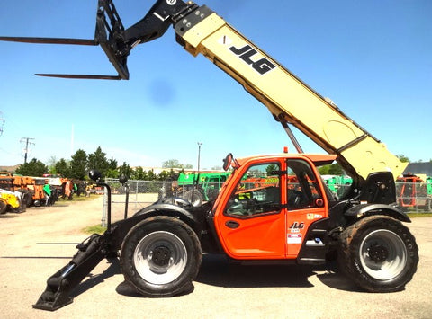 2016 JLG G10-55A 10000 LB DIESEL TELESCOPIC FORKLIFT TELEHANDLER PNEUMATIC FRONT OUTRIGGERS 4WD ENCLOSED HEATED CAB 1927 HOURS STOCK # BF9761189-BUF - United Lift Equipment LLC