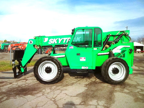 2013 SKYTRAK 6042 6000 LB DIESEL TELESCOPIC FORKLIFT TELEHANDLER PNEUMATIC AUXILIARY HYDRAULICS 4WD ENCLOSED CAB 4531 HOURS STOCK # BF9521179-BUF - United Lift Equipment LLC