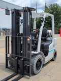 2022 NISSAN/UNICARRIER MP1F2A25DV 5000 LB DUAL FUEL FORKLIFT SOLID PNEUMATIC TIRE 84/187" 3 STAGE MAST SIDE SHIFTER BRAND NEW STOCK # BF9385129-RIL - United Lift Equipment LLC