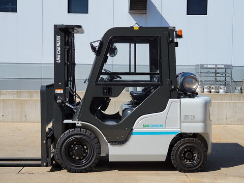 2022 NISSAN/UNICARRIER MP1F2A25LV 5000 LB LP GAS FORKLIFT SOLID PNEUMATIC TIRE 84/187" 3 STAGE MAST SIDE SHIFTER ENCLOSED CAB BRAND NEW STOCK # BF9429129-RIL - United Lift Equipment LLC